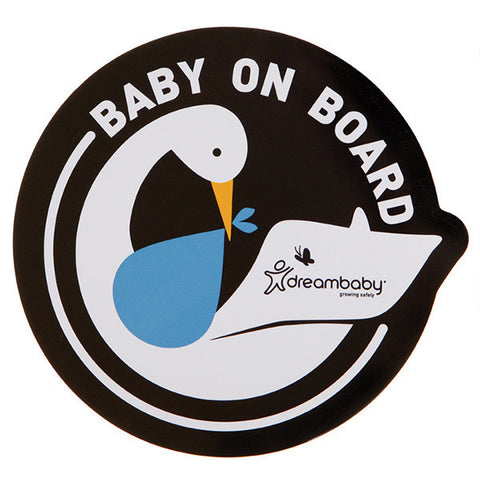 Dreambaby® Baby on Board Adhesive Decals (2 Pack) Stork Blue