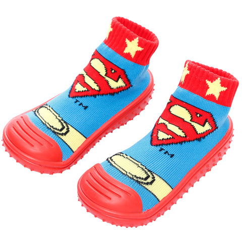 COOL GRIP Baby Shoe Socks (SuperMan) SIZE 22