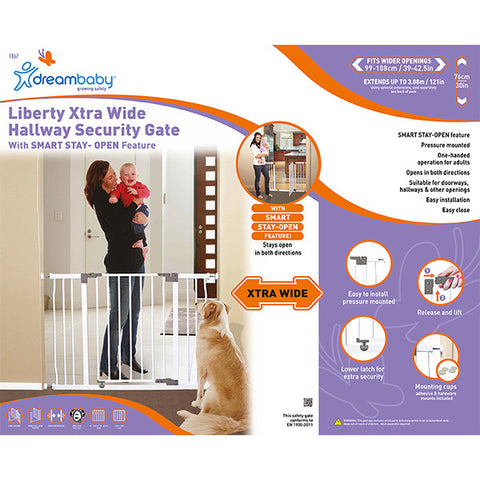 Dreambaby® Liberty Xtra Hallway Security Gate White